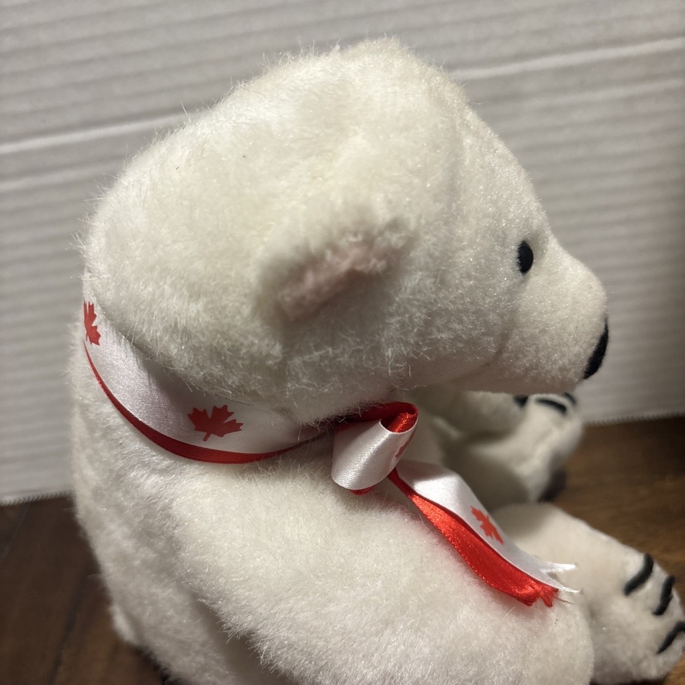 Chi Chi‎ Collection Canada Polar Bear Plush 8" Rare Stuffed Animal - Picture 9 of 9